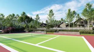 Lapangan tennis clubhouse Raffles Residence Baturraden